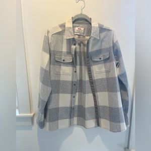 Fjallraven wool plaid shirt jacket